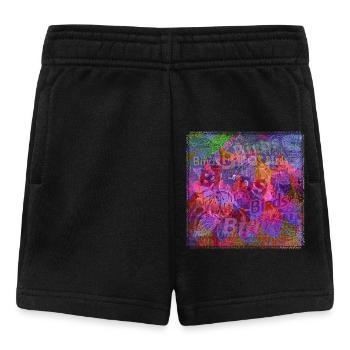 Mots & Oiseaux V1 - Short Bébé - noir - Devant