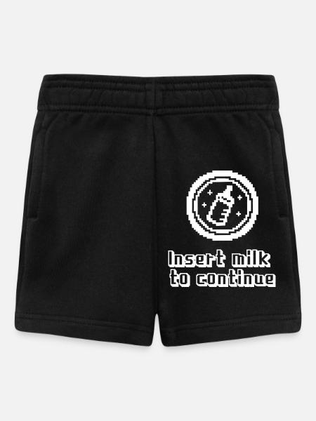 Indsæt mælk for at fortsætte baby - Shorts til baby - sort