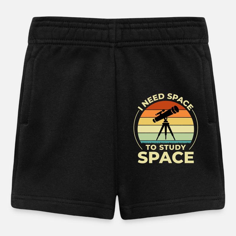 Besoin d'humour scientifique rétro sur le télescope spatial - Short Bébé - noir