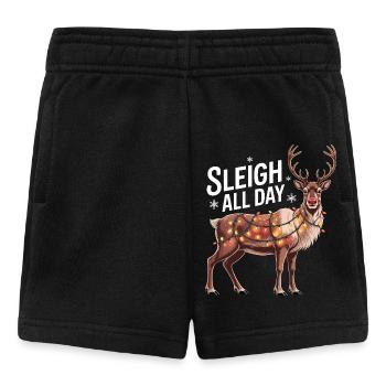 Sleigh All Day - Baby Shorts - black - Front