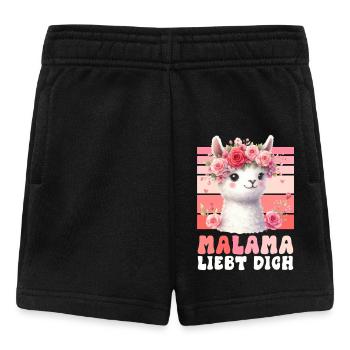 Future maman MALAMA LOVE Drôle - Short Bébé - noir - Devant