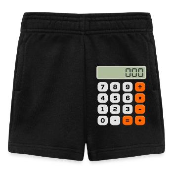 Zahlentag Minimalistischer Rechner Numerisches Muster - Baby Shorts - Schwarz - Vorne