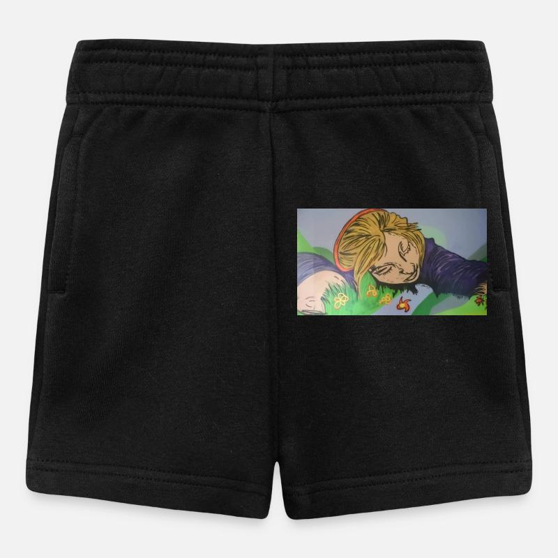 Träumendes Mädchen - Baby Shorts - Schwarz