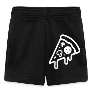 Pizza icon - Baby Shorts - black - Front