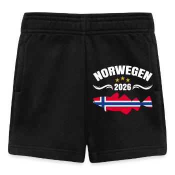 Voyage de pêche en Norvège 2026 - Short Bébé - noir - Devant