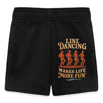 La danse en ligne rend la vie plus belle - Short Bébé - noir - Devant