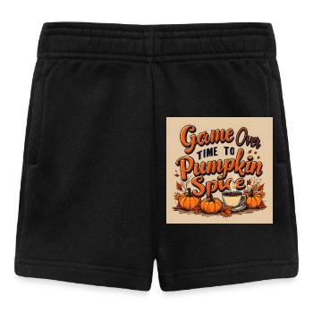 Pumpkin Spice Game Over - Baby Shorts - black - Front
