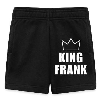 Frank Name with Letter F - King Crown Shirt - Baby Shorts - black - Front