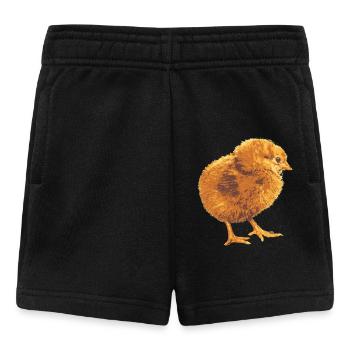 Chicks in gold fluff - Baby Shorts - black - Front