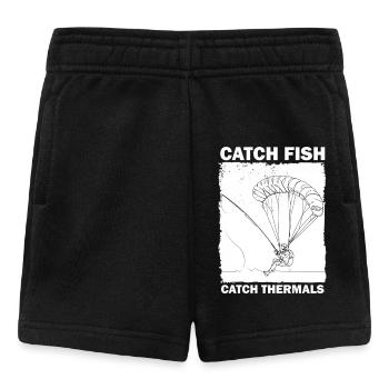 Angler with parachute - Baby Shorts - black - Front
