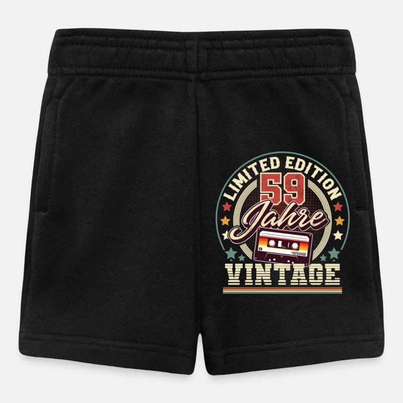59. Geburtstag - Baby Shorts - Schwarz