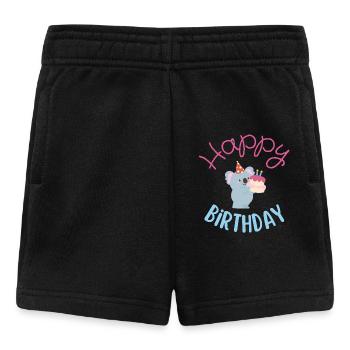 Happy birthday - Baby Shorts - black - Front
