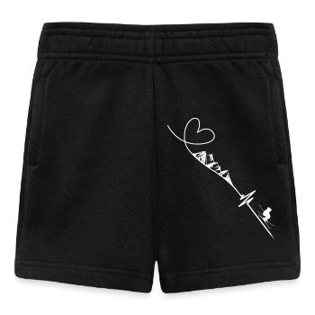 Skifahren Heartbeat - Baby Shorts - Schwarz - Vorne