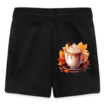 Herbstlicher Kakao - Baby Shorts - Schwarz - Vorne