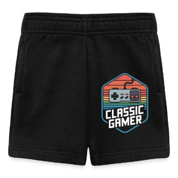 Classic Gamer Retro Controller Nostalgie - Baby Shorts - Schwarz - Vorne