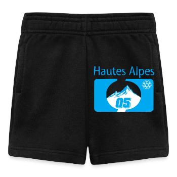 Mountains and Snowflakes Winter High Alps - Baby Shorts - black - Front