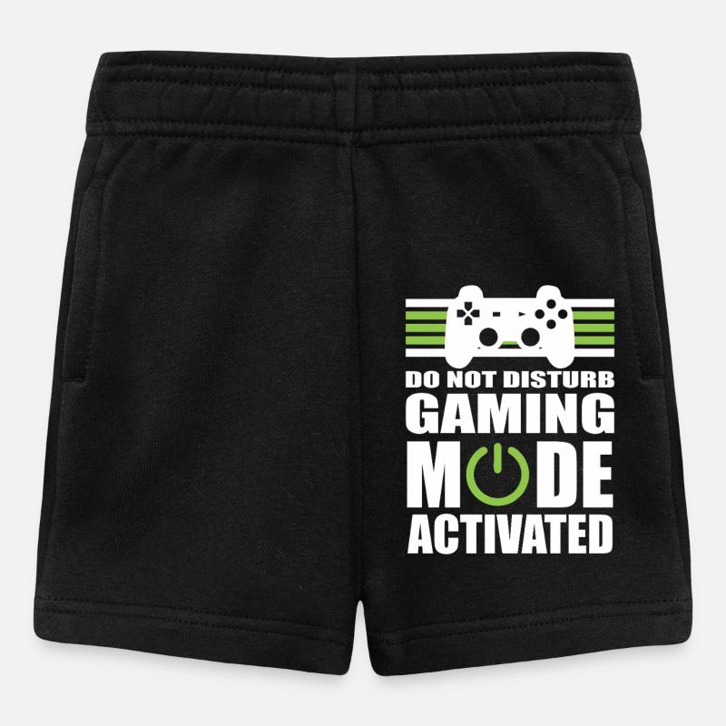 Gaming Mode Do Not Disturb - Baby Shorts - black