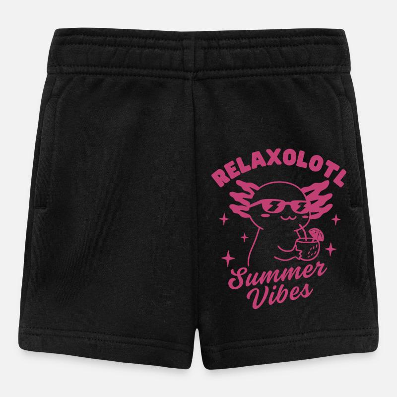 Relaxolotl Ambiance estivale - Short Bébé - noir