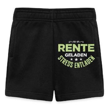 Rente geladen Geschenk zur Pensionierung - Baby Shorts - Schwarz - Vorne