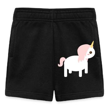 Conception de dessin animé licorne fantaisiste - Short Bébé - noir - Devant
