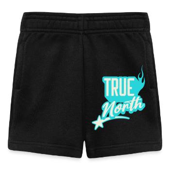 True North Inspirierendes Grafikdesign - Baby Shorts - Schwarz - Vorne