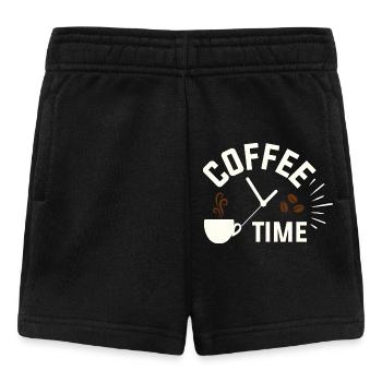 L’heure du café - Short Bébé - noir - Devant