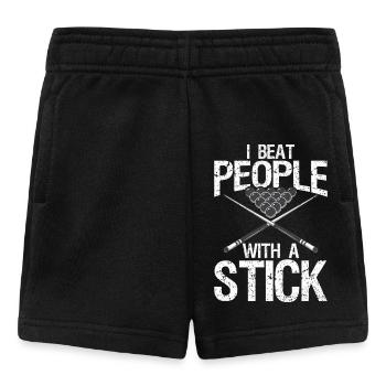 I bet people with a stick - Baby Shorts - black - Front