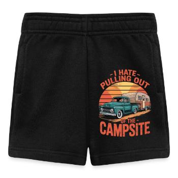 Camping Spruch Je déteste sortir du camping - Short Bébé - noir - Devant