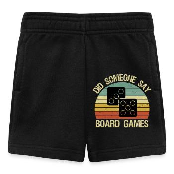 Funny Boardgame Did Someone Say Board Games - Baby Shorts - Schwarz - Vorne