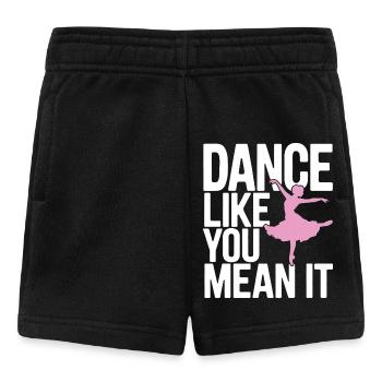 Tanzen Sie, wie Sie es meinen Typografie Design - Baby Shorts - Schwarz - Vorne