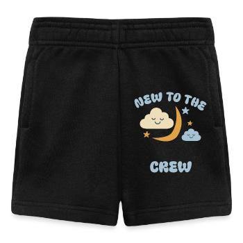 New to the Crew – Babymotiv - Baby Shorts - Schwarz - Vorne