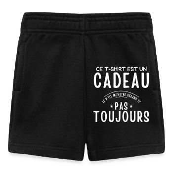 Dieses T-Shirt ist ein Humor-Geschenk für Kleinkind Junge Mädchen - Baby Shorts - Schwarz - Vorne