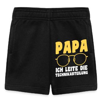 Tochter Sohn - Baby Shorts - Schwarz - Vorne
