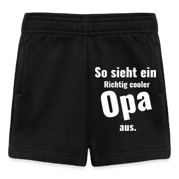 Richtiger cooler Opa Typ Opi Großvater Opachen - Baby Shorts - Schwarz - Vorne