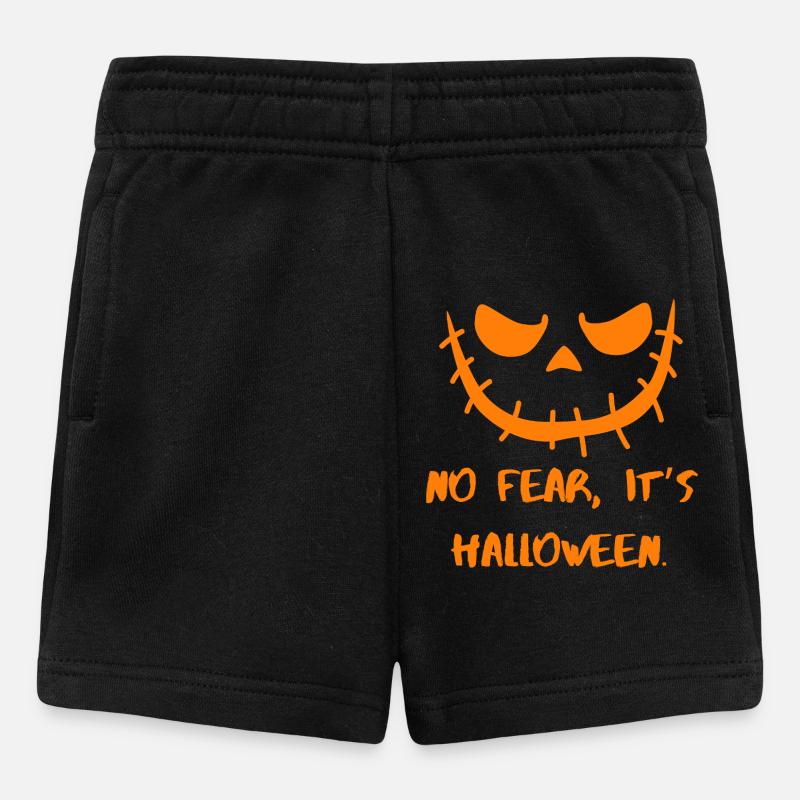 Pas de peur Sourire d’Halloween - Short Bébé - noir