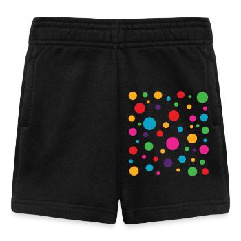 Spotty Spotted Colourful Polka Dot Kids - Baby Shorts - black - Front