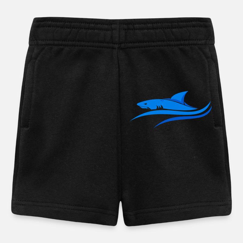 Blauer Hai - Baby Shorts - Schwarz