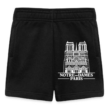 Notre-Dame Paris Gothic Silhouette - Baby Shorts - black - Front
