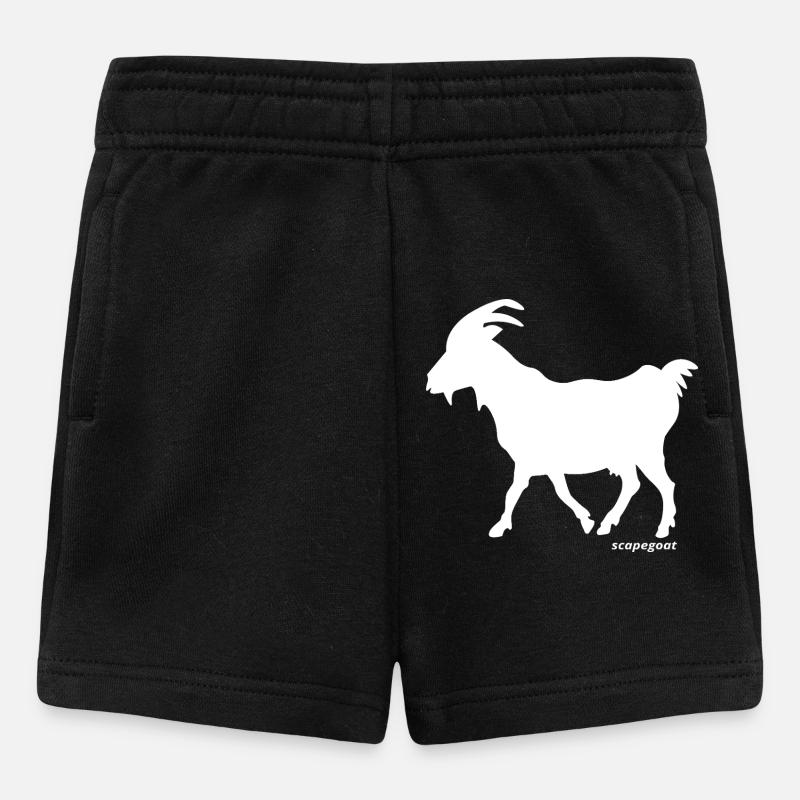 Sündenbock Silhouette - Baby Shorts - Schwarz