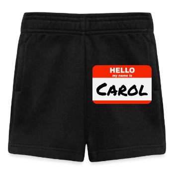 Bonjour mon nom est Carol Étiquette Étiquette - Short Bébé - noir - Devant