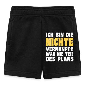 Familienmotiv Nichte - Baby Shorts - Schwarz - Vorne