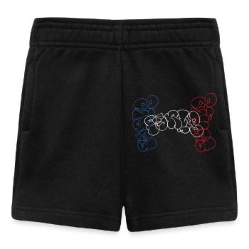 Paris Throw Up Wildstyle Mix Bubble Souvenir - Short Bébé - noir - Devant