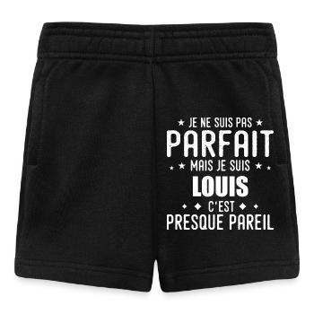 Louis : authentique, imparfait, top, perfection - Short Bébé - noir - Devant