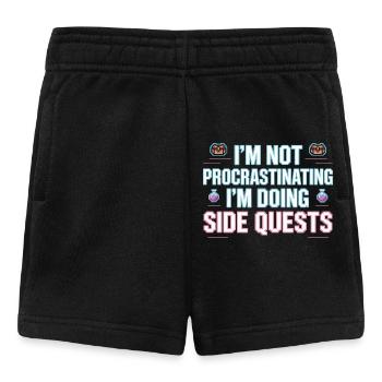Im Not Procrastinating Im Doing Side Quests - Baby Shorts - black - Front