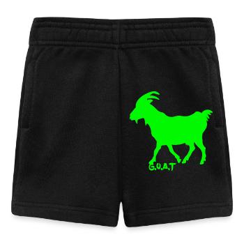 Ziege neon grün - Baby Shorts - Schwarz - Vorne