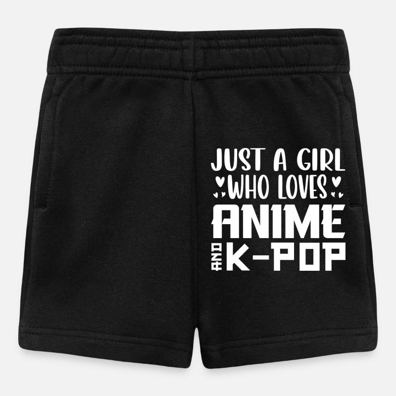 Anime et K-Pop : l’amour des filles - Short Bébé - noir