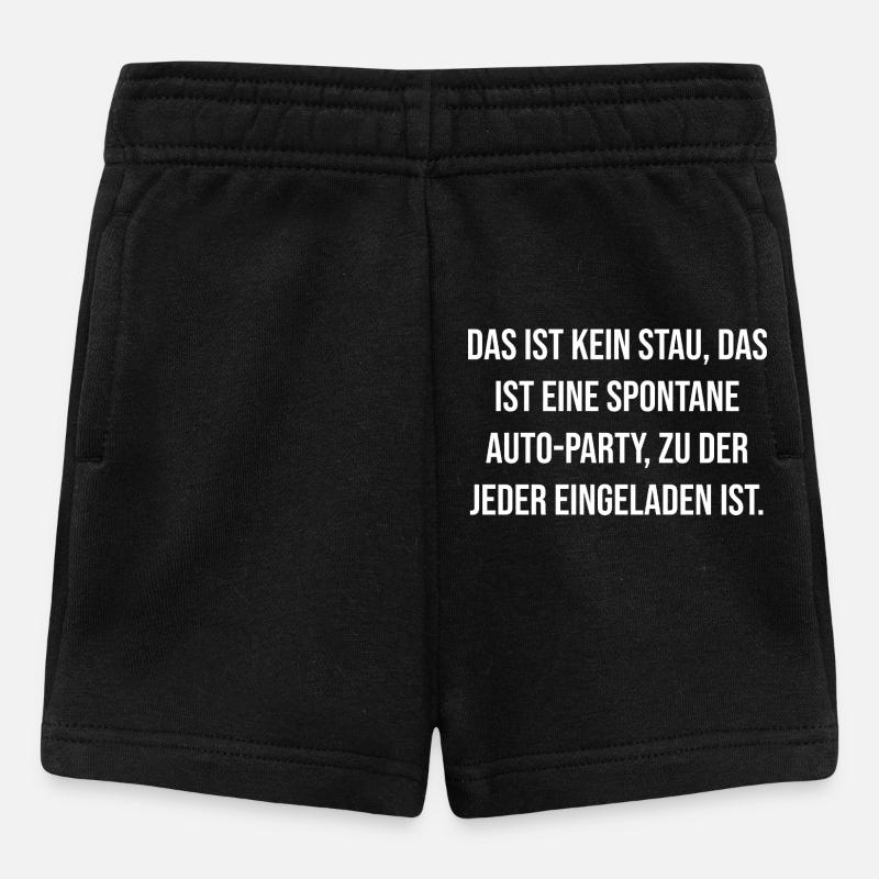 Fête spontanée en voiture disant - Short Bébé - noir