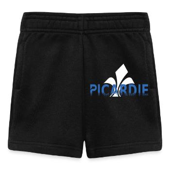 Picardie Fleur de lys Stylisée - Short Bébé - noir - Devant