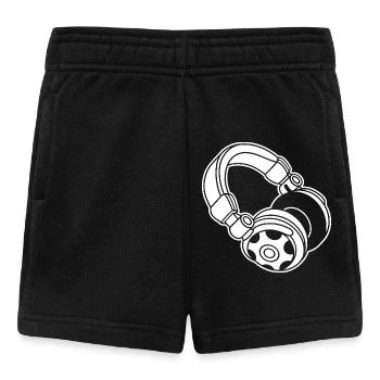 Headphone Silhouette: DJ & Music Vibes - Baby Shorts - black - Front