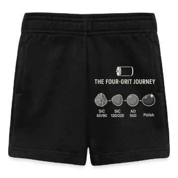 Der Vier-Schritte-Schleifprozess - Baby Shorts - Schwarz - Vorne